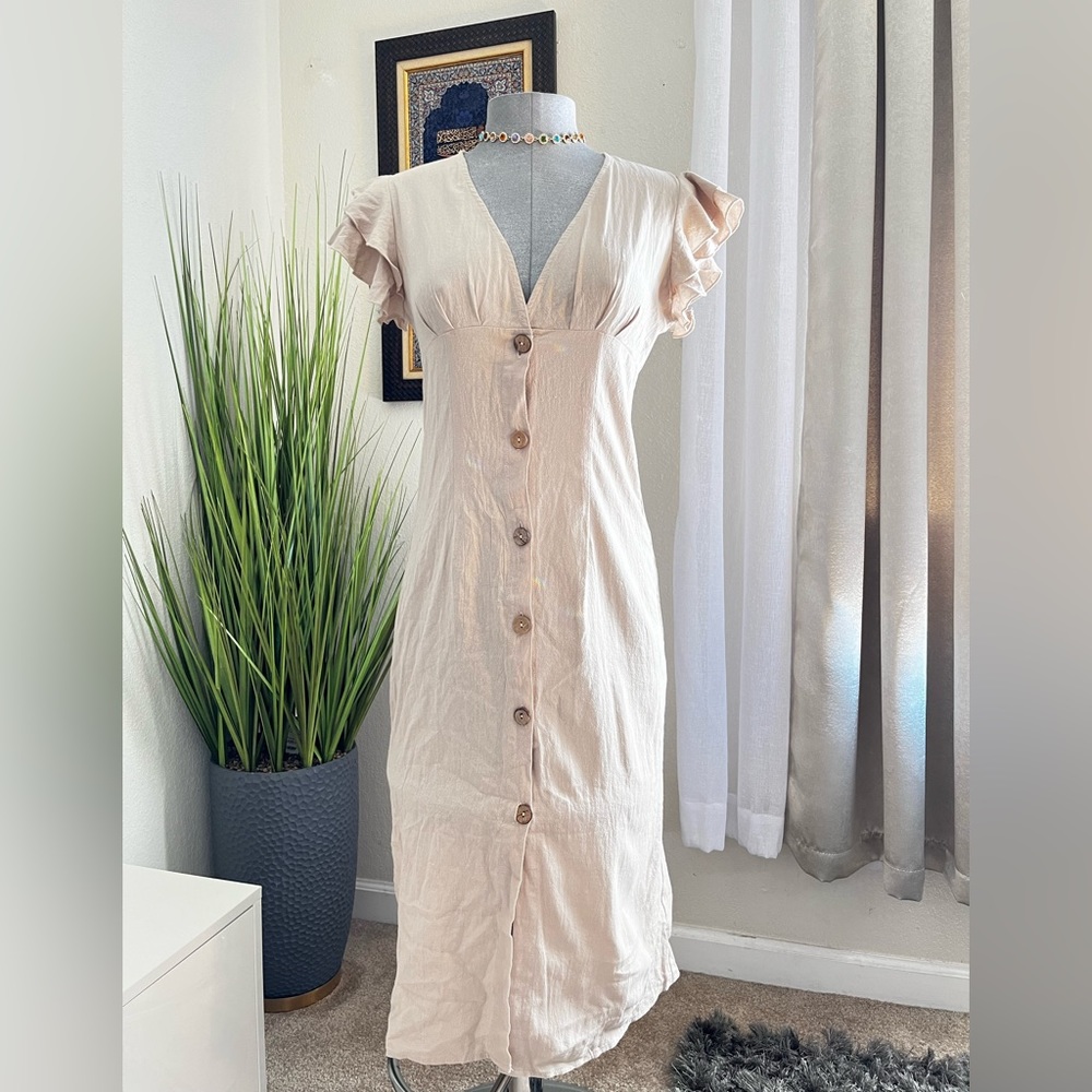 🌸V-Neck Long Dress 🌸